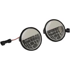 LED Forlygtesæt 4,5" Premium Reflector Style - Krom